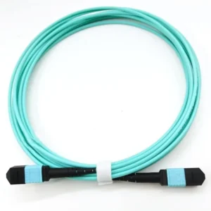 16 Core OM3 50/125 Multimode MPO UPC Female to Female Trunk Fiber Patch Cord Type B Polarity LSZH Jacket