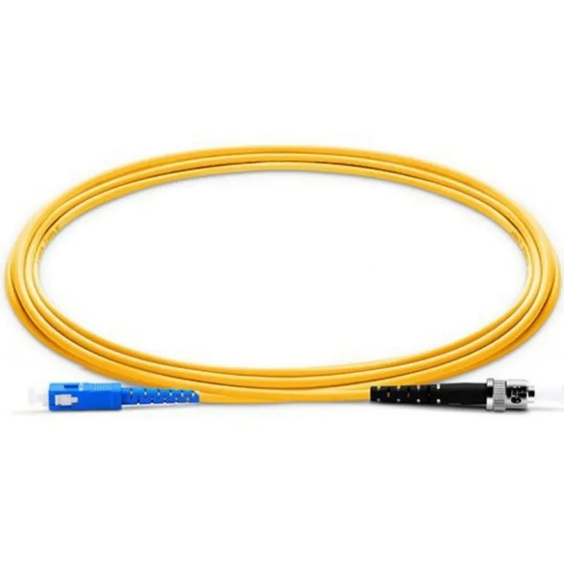 SC/UPC to ST/UPC OS2 Simplex Single-Mode Fiber Patch Cord, 2.0mm LSZH