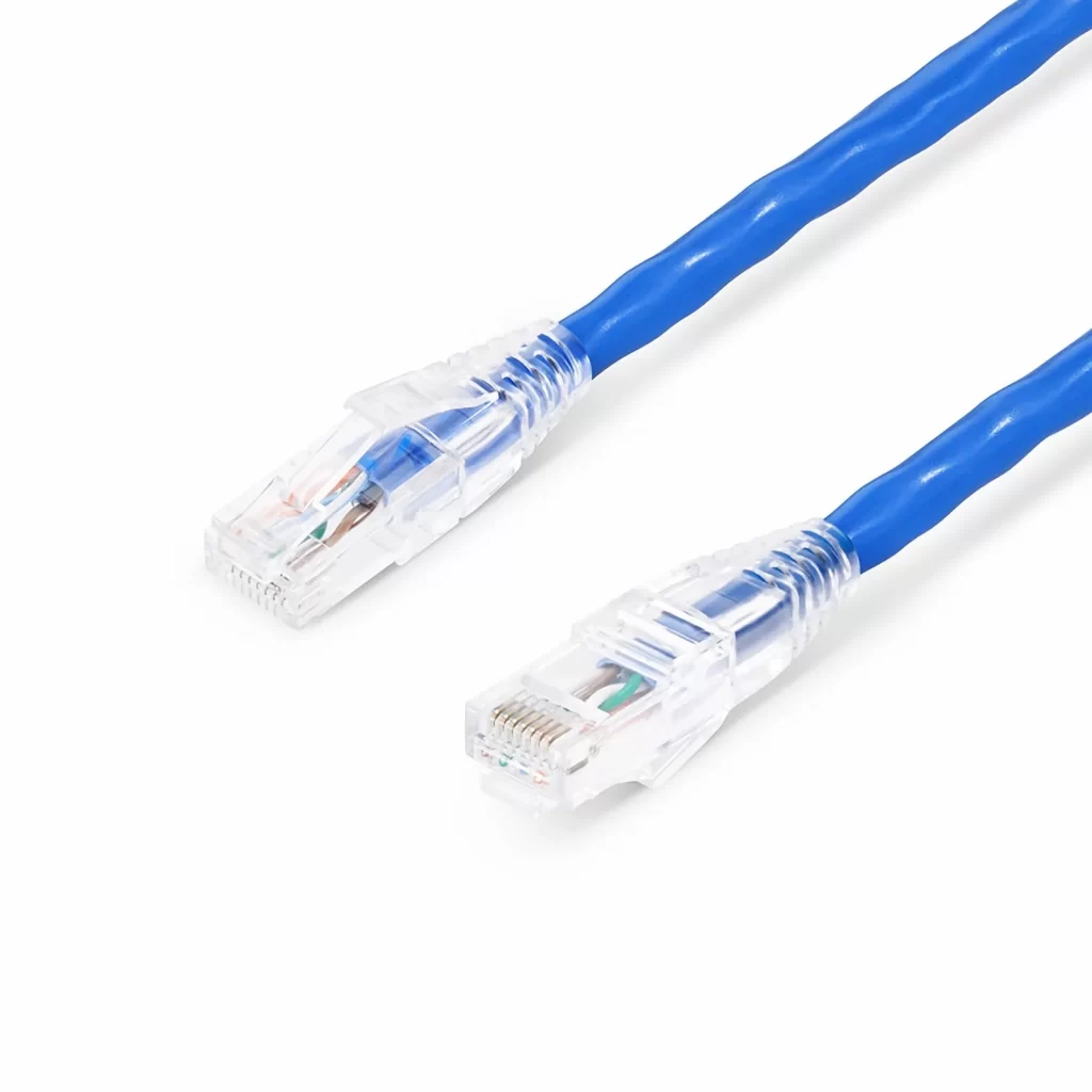 كابل شبكة إيثرنت Cat6a 24AWG خالٍ من التعليق غير محمي (U/UTP) PVC CM