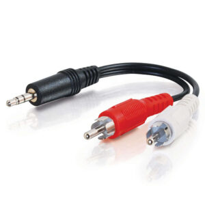 Value Series™ One 3.5mm Stereo Male To Two RCA Stereo Male Y-Cable
