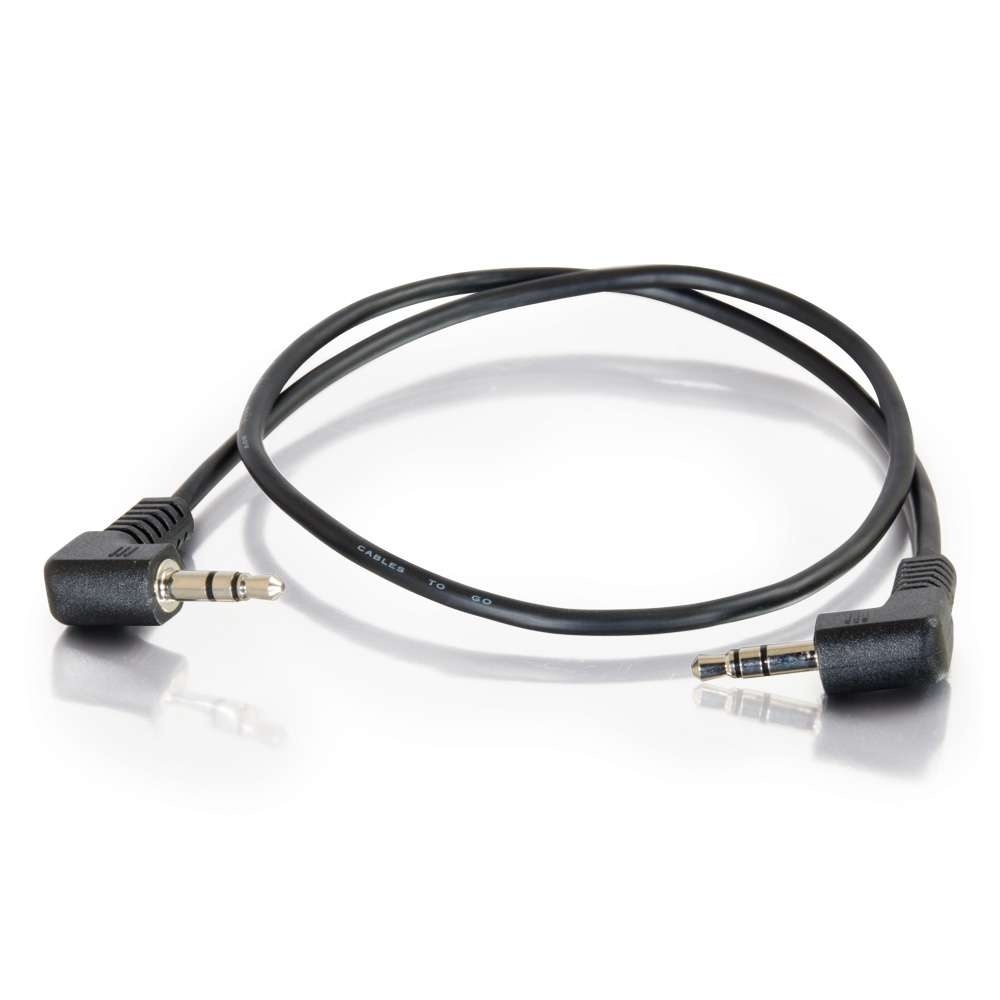 3.5mm Right Angled M/M Stereo Audio Cable - Image 2