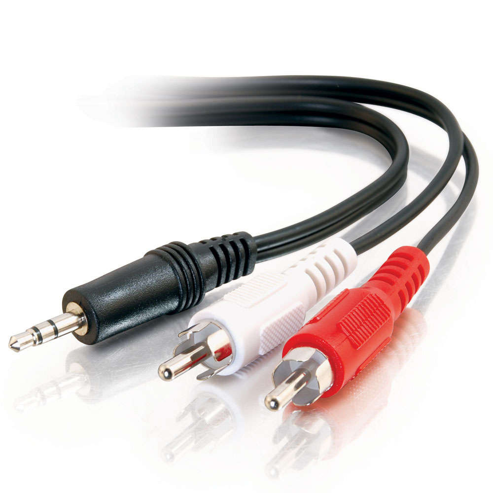 Value Series™ One 3.5mm Stereo Male To Two RCA Stereo Male Y-Cable - Image 3
