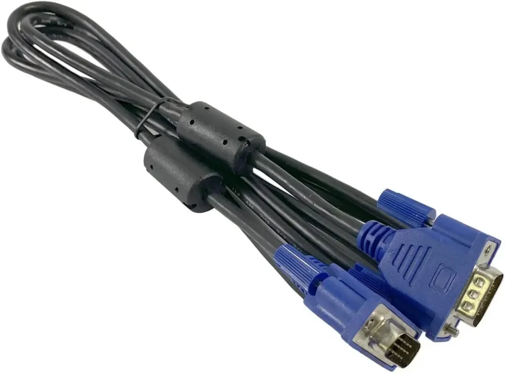 1.5M VGA 15Pin Male to Male Monitor Cable AWM 30V E119932 High Resolution Video Cable for PC Desktop Laptop Monitor Projector