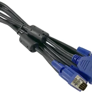 ⁦1.5M VGA 15Pin Male to Male Monitor Cable AWM 30V E119932 High Resolution Video Cable for PC Desktop Laptop Monitor Projector⁩ - الصورة ⁦2⁩