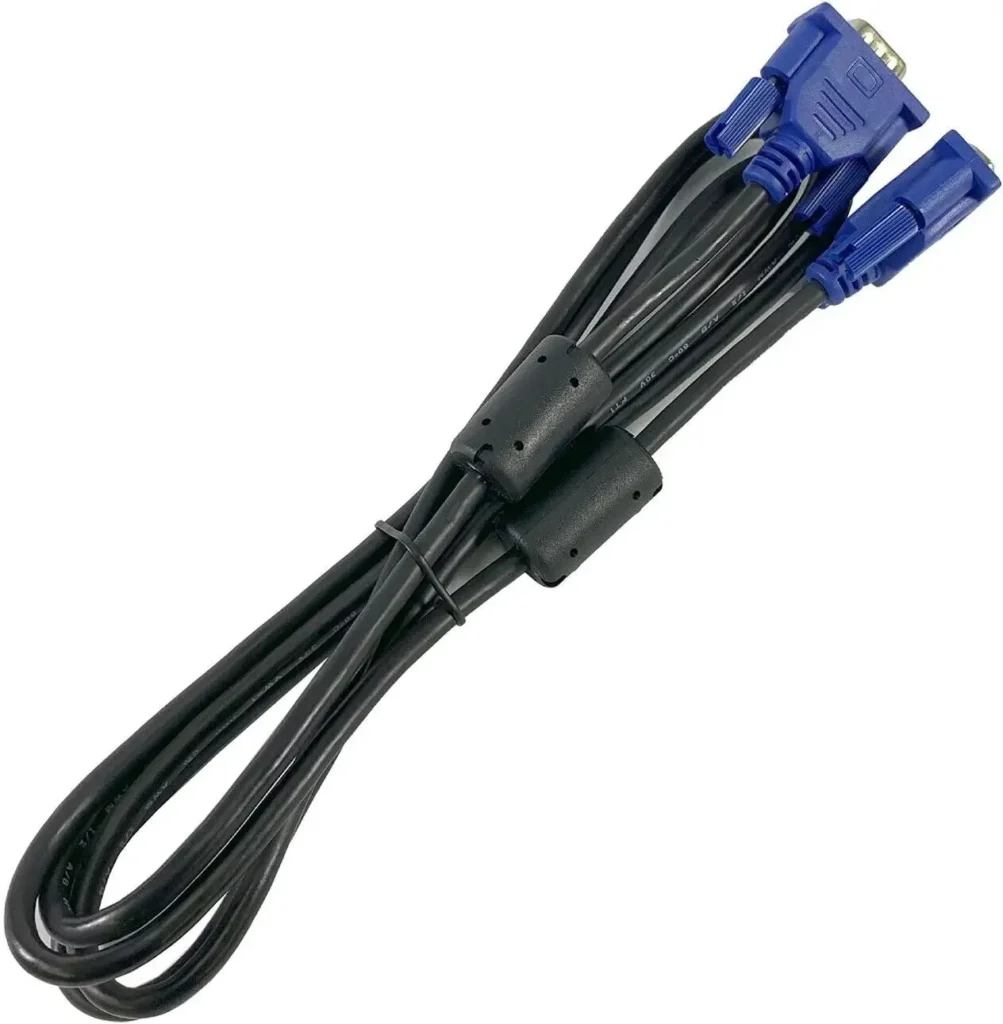 1.5M VGA 15Pin Male to Male Monitor Cable AWM 30V E119932 High Resolution Video Cable for PC Desktop Laptop Monitor Projector