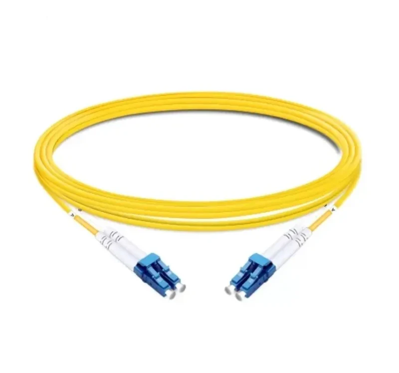 Duplex OS2 9/125 Single Mode Fiber Patch Cord LC UPC to LC UPC LSZH Jacket Low Insertion Loss Bidirectional Optical Jumper for FTTH Network