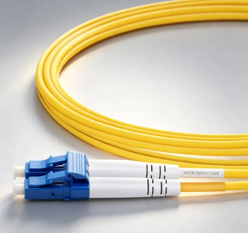 ⁦LC UPC to LC UPC OS2 Duplex Patch Cord, 9/125 Single-Mode Fiber, LSZH Jacket for FTTH⁩ - الصورة ⁦3⁩