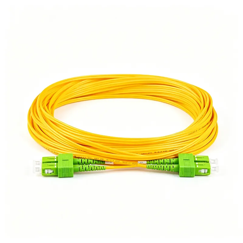 Duplex OS2 Single Mode Fiber Patch Cord LC‑APC/SC‑APC to LC‑APC/SC‑APC LSZH 2.0mm Jacket Low Return Loss Optical Jumper for PON FTTH System