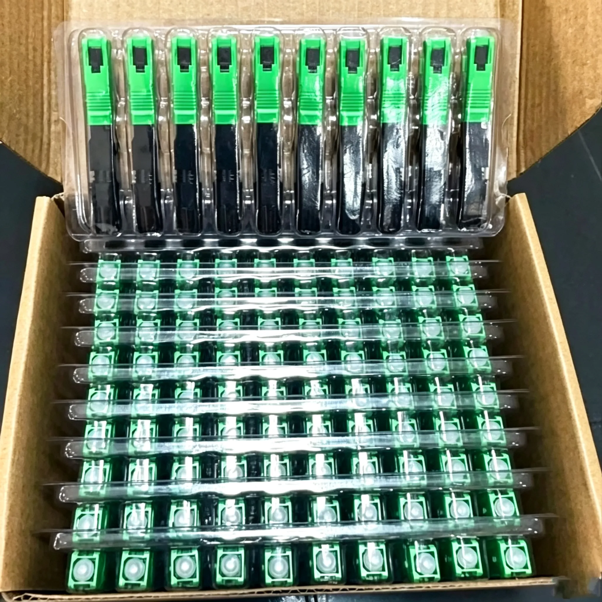 SC APC fast assembly fiber connector single mode quick field termination