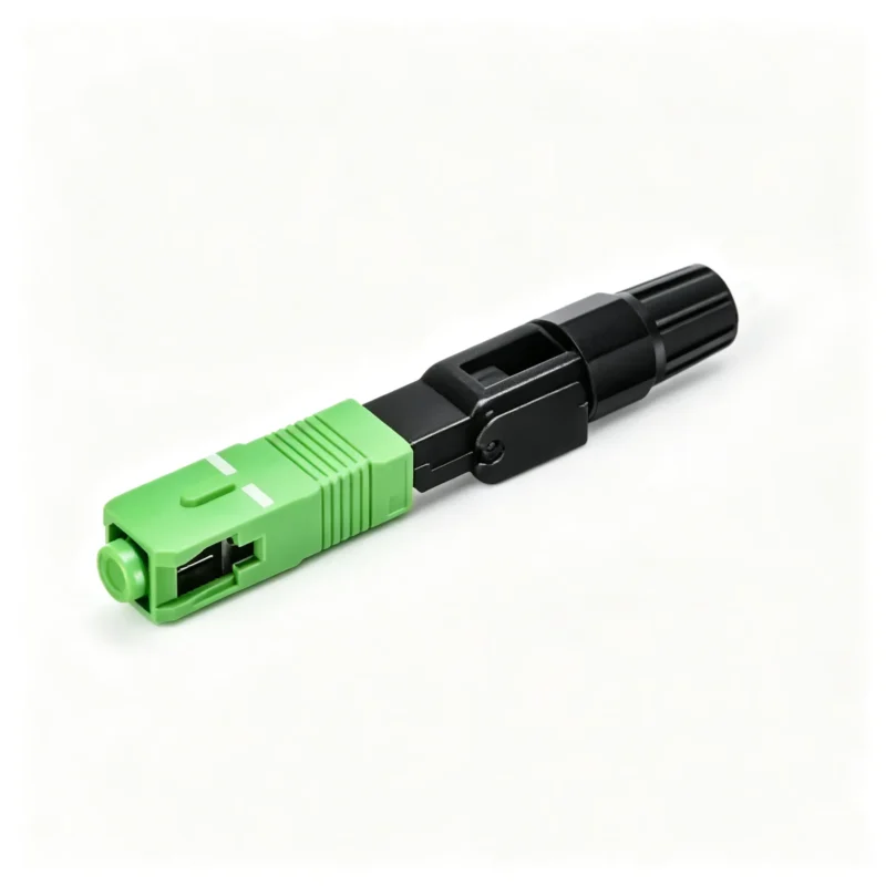 SC APC fast assembly fiber connector single mode quick field termination
