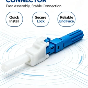 LC UPC Simplex Field Assembly Mechanical Connector, OM2/OM3/OM4/OM5 Multimode Quick Field Termination Connector - 画像 (2)