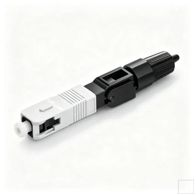 SC UPC Fast Assembly Fiber Connector, Pre-Polished Ferrule Single Mode Quick Field Connector for FTTH Drop Cable