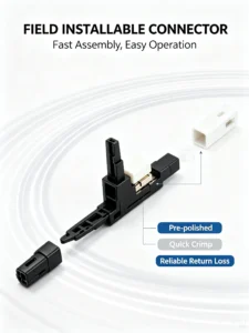 SC UPC Fast Assembly Fiber Connector, Pre-Polished Ferrule Single Mode Quick Field Connector for FTTH Drop Cable 6 SC JIETOU 5 Supplier of fiber optic patch cables, cat5e/cat6/cat6a Ethernet cables, data transmission cables, audio/video cables, and power cords.