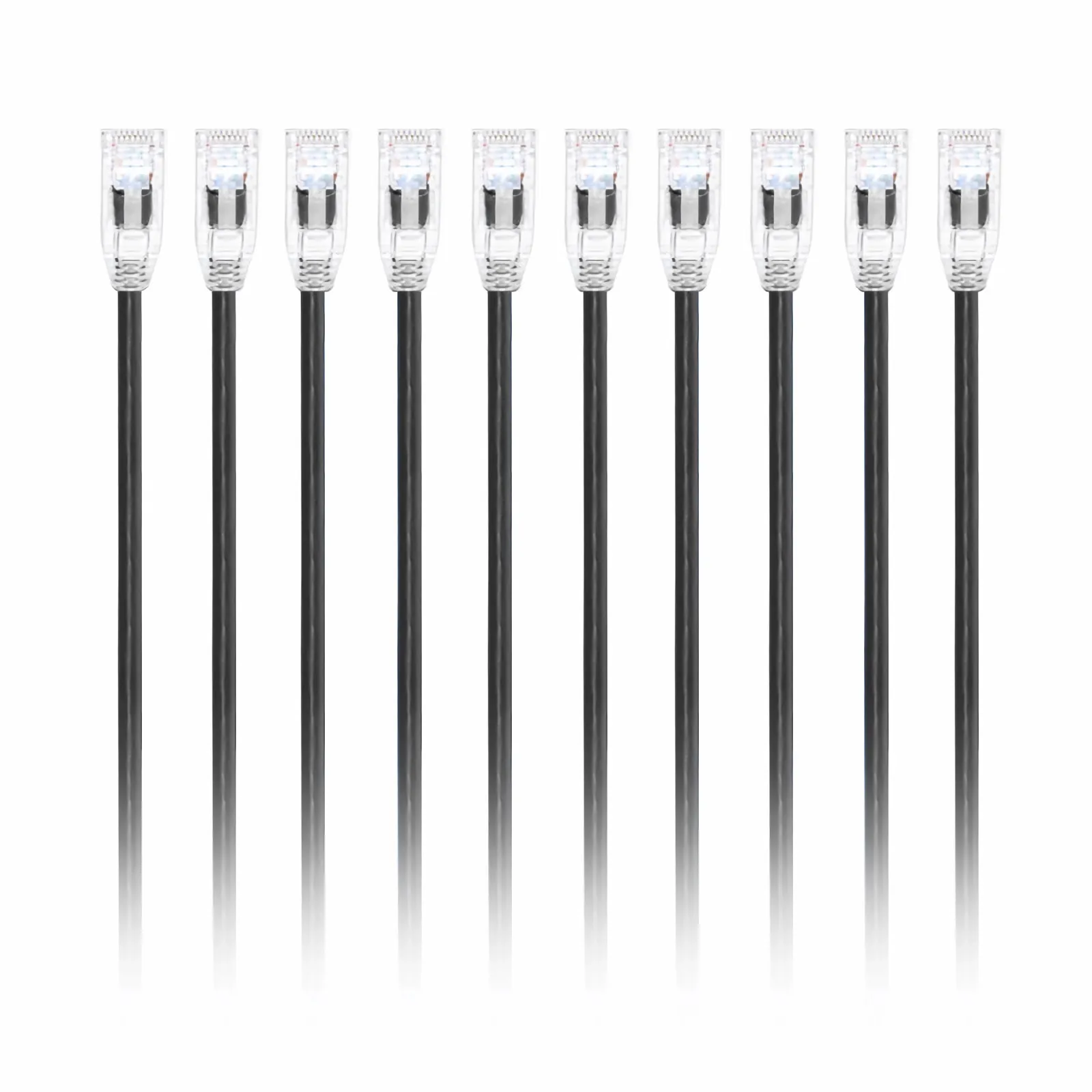 Cat6 28AWG Snagless Unshielded (U/UTP) PVC CM Small Diameter High-Flex Ethernet Network Patch Cable,(10pcs/pack) - Image 2