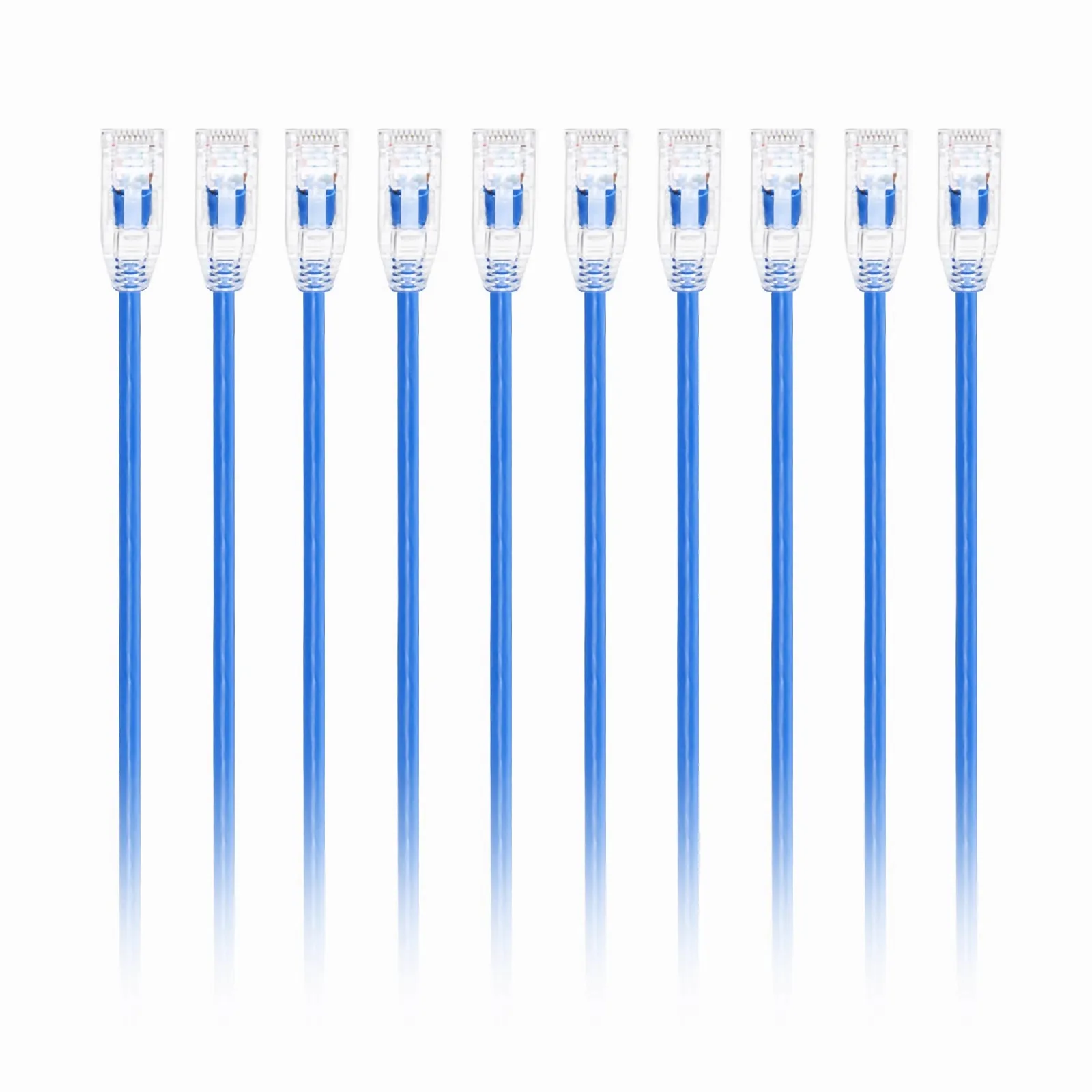 Cat6 24AWG Snagless Unshielded (U/UTP) PVC CM Ethernet Network Patch Cable, (10pcs/pack)