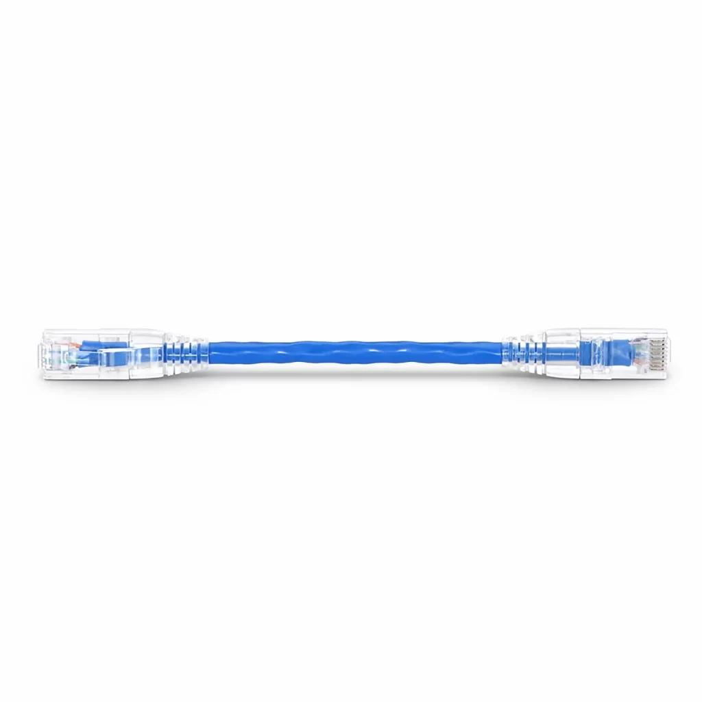Cat6a 28AWG Snagless Unshielded (U/UTP) PVC CM Small Diameter High-Flex Ethernet Network Patch Cable