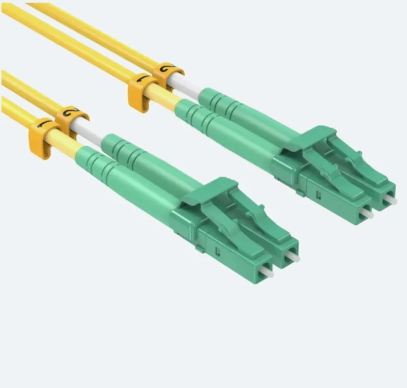 Duplex OS2 Single Mode Fiber Patch Cord LC‑APC to LC‑APC LSZH 2.0mm Jacket Low Return Loss Optical Jumper for PON FTTH Data Center
