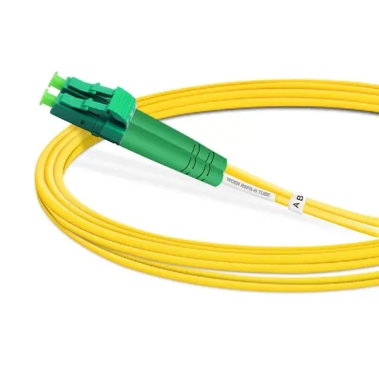 Duplex OS2 Single Mode Fiber Patch Cord LC‑APC to LC‑APC LSZH 2.0mm Jacket Low Return Loss Optical Jumper for PON FTTH Data Center