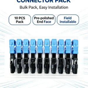 SC UPC fast assembly fiber connector single mode pre-polished ferrule quick field termination