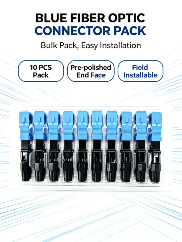 SC UPC fast assembly fiber connector single mode pre-polished ferrule quick field termination
