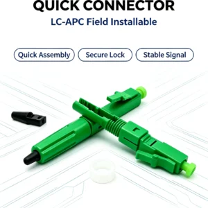 LC fast assembly fiber connector APC UPC for FTTH