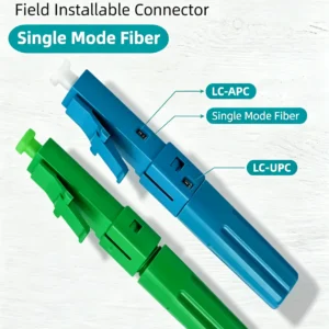 LC fast assembly fiber connector APC UPC for FTTH