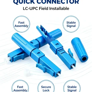 LC fast assembly fiber connector APC UPC for FTTH