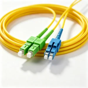 Duplex OS2 Single Mode Fiber Patch Cord LC‑UPC to SC‑APC LSZH Jacket Transition Optical Jumper for Mixed‑Polishing Optical Cabinet Wiring - 이미지 3