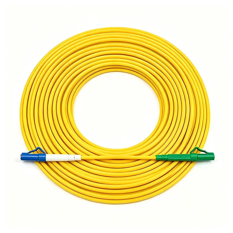 LC/UPC to LC/APC OS2 Simplex Single-Mode Fiber Patch Cord, LSZH