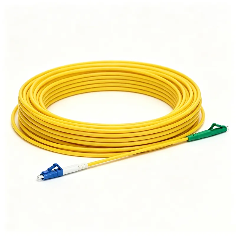 LC/UPC to LC/APC OS2 Simplex Single-Mode Fiber Patch Cord, LSZH