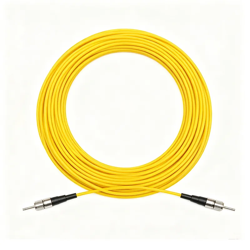 ST UPC to ST UPC OS2 Simplex Single-Mode Fiber Patch Cord, LSZH