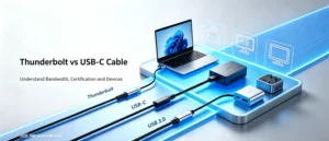 What is the difference between Thunderbolt Cable and regular USB-C Cable? Don’t buy the wrong high-speed transmission line