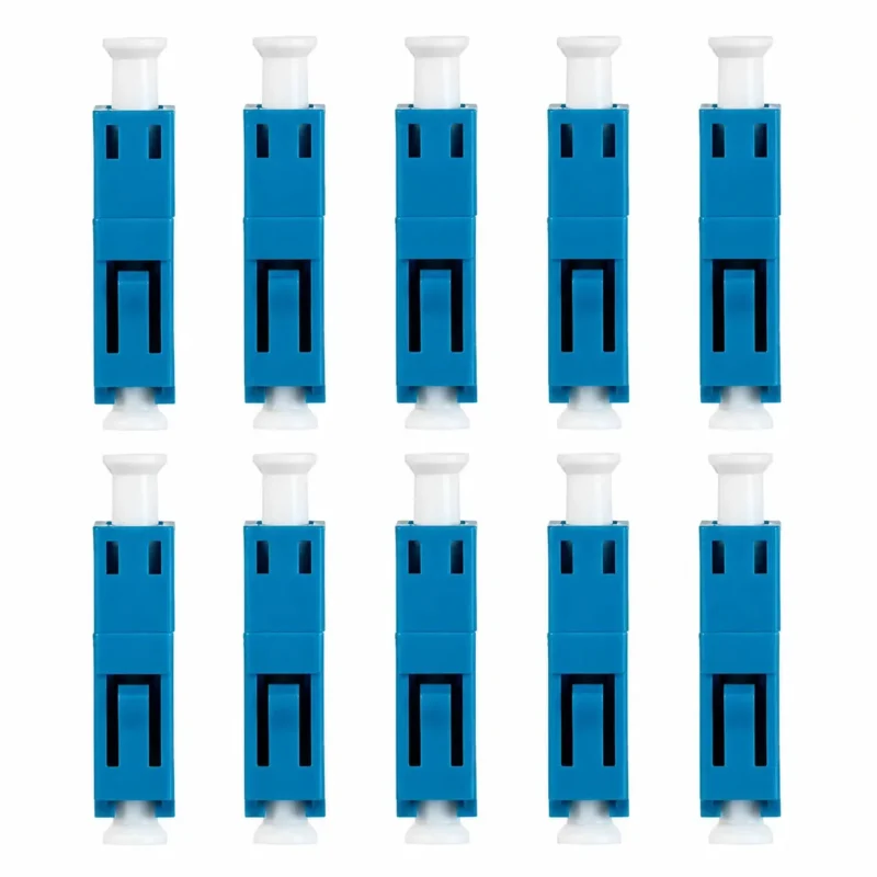 Multi-Type Fiber Optic Adapter Coupler with LC UPC and SC UPC/APC Simplex or Duplex Options, 10Pcs