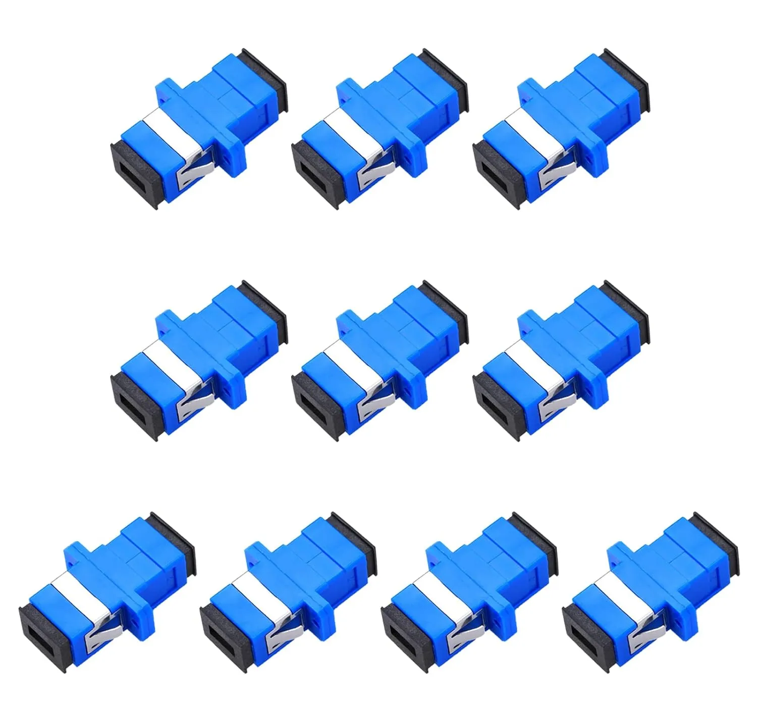 Multi-Type Fiber Optic Adapter Coupler with LC UPC and SC UPC/APC Simplex or Duplex Options, 10Pcs - Image 6