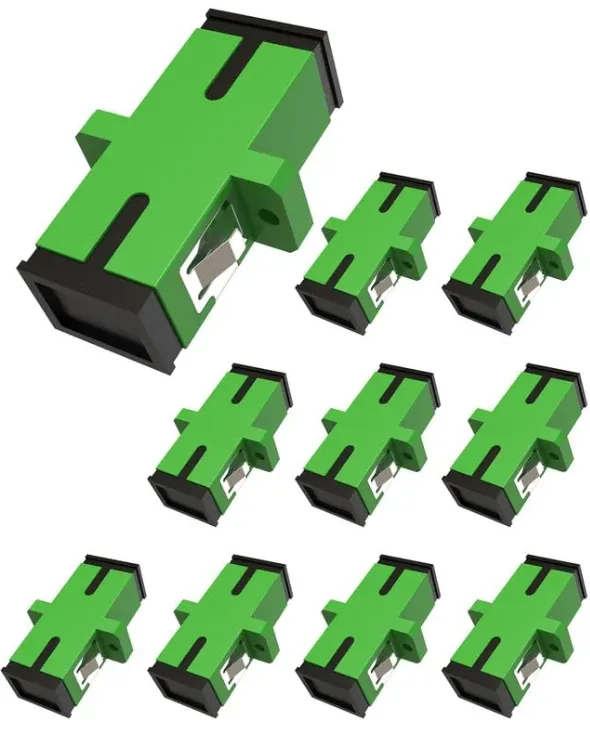 Multi-Type Fiber Optic Adapter Coupler with LC UPC and SC UPC/APC Simplex or Duplex Options, 10Pcs