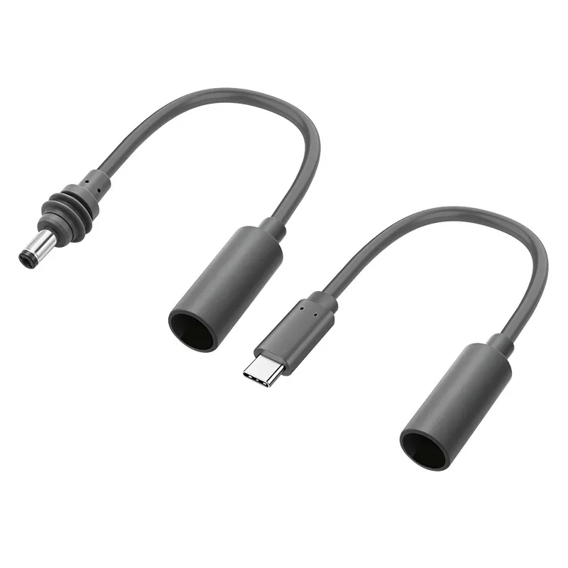 Mini DC5521 Waterproof Power Cord DC Female to Type‑C / DC5521 Male Extension Cable for Outdoor Equipment
