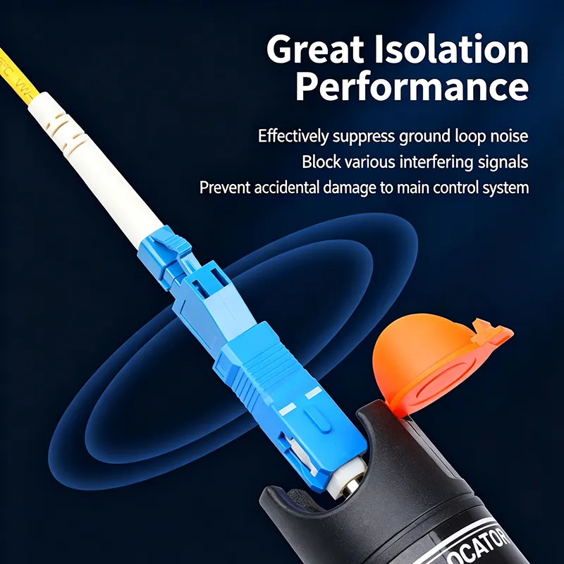 SC Male to LC Female Fiber Optic Adapter with Flange for Optical Testing