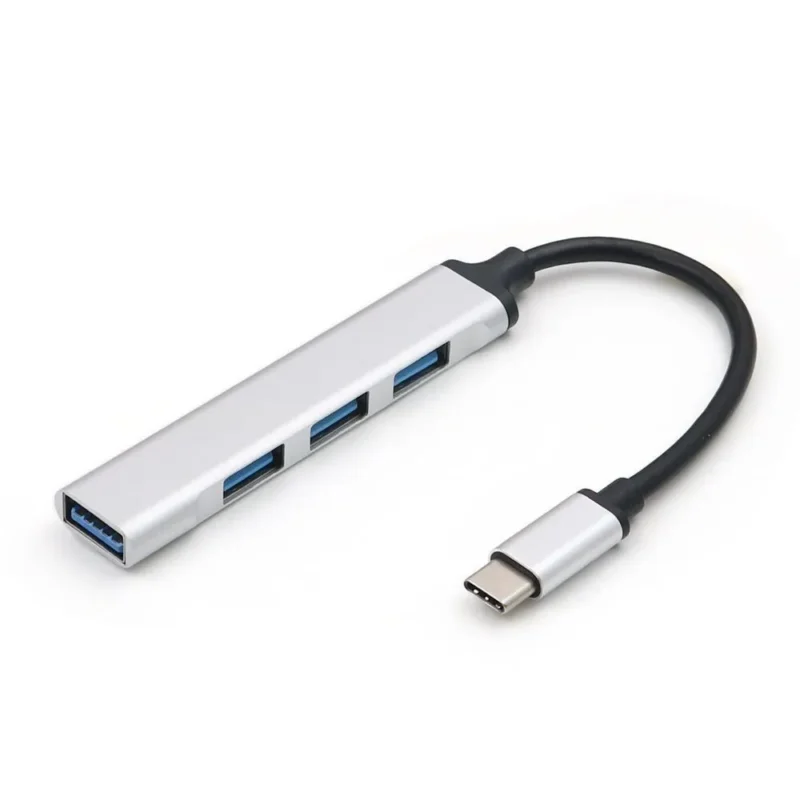 USB 3.0 Хаб с 4 портами, разветвитель USB Type-C / USB-A — многопортовая док-станция для ноутбука