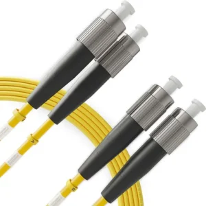 Duplex OS2 Single Mode Fiber Patch Cord FC UPC to FC UPC, LSZH Jacket Screw‑Lock Optical Jumper for High‑Stability Telecom Cabinet Wiring