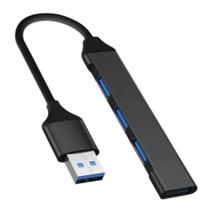 USB 3.0 Hub de 4 puertos, divisor USB tipo C / USB-A, base de expansión multipuerto para ordenador portátil
