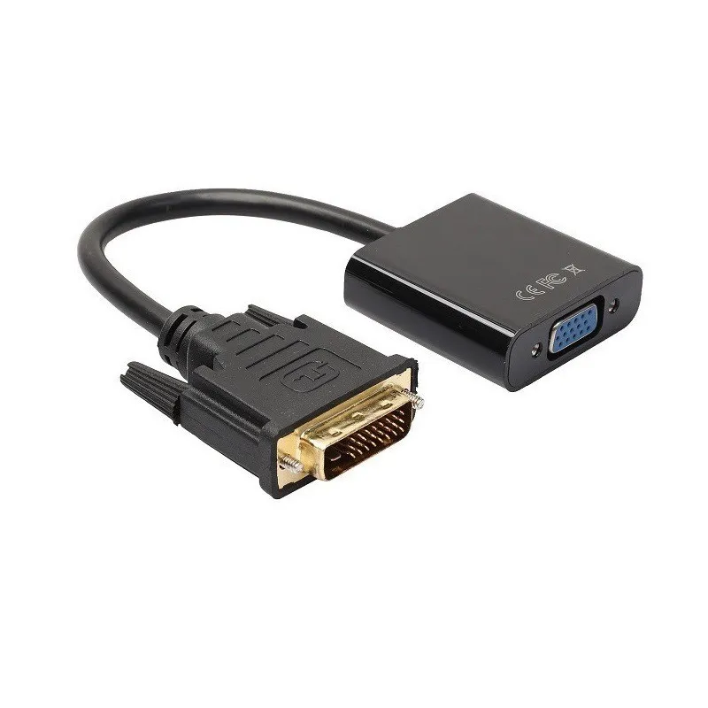 Active DVI-D 24+1 Male to VGA Female Converter Cable, 1080P HD Video Adapter Cord for PC Graphics Card, Monitor, Projector,