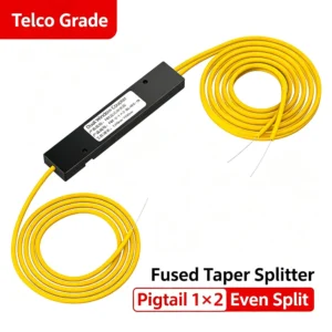 1x2 Fiber Optic Splitter, FBT 50:50, SC/UPC, SC/APC or Bare Pigtail - Image 5