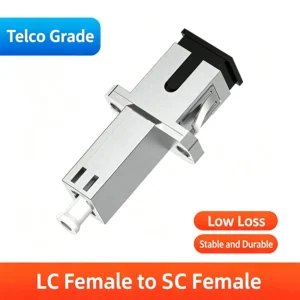 LC Female Hybrid Fiber Optic Adapter for SC FC and ST Female Ports with Long and Short Options: imagen 2