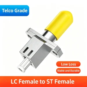 LC Female Hybrid Fiber Optic Adapter for SC FC and ST Female Ports with Long and Short Options: imagen 3