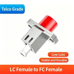 LC Female Hybrid Fiber Optic Adapter for SC FC and ST Female Ports with Long and Short Options: imagen 4