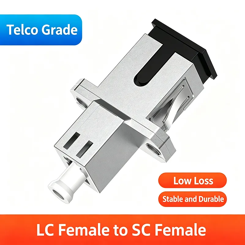 LC Buchse auf SC FC ST Buchse Glasfaser-Adapter Hybridkupplung Flansch, Telco-Qualität für Serverraum-optische Kommunikation