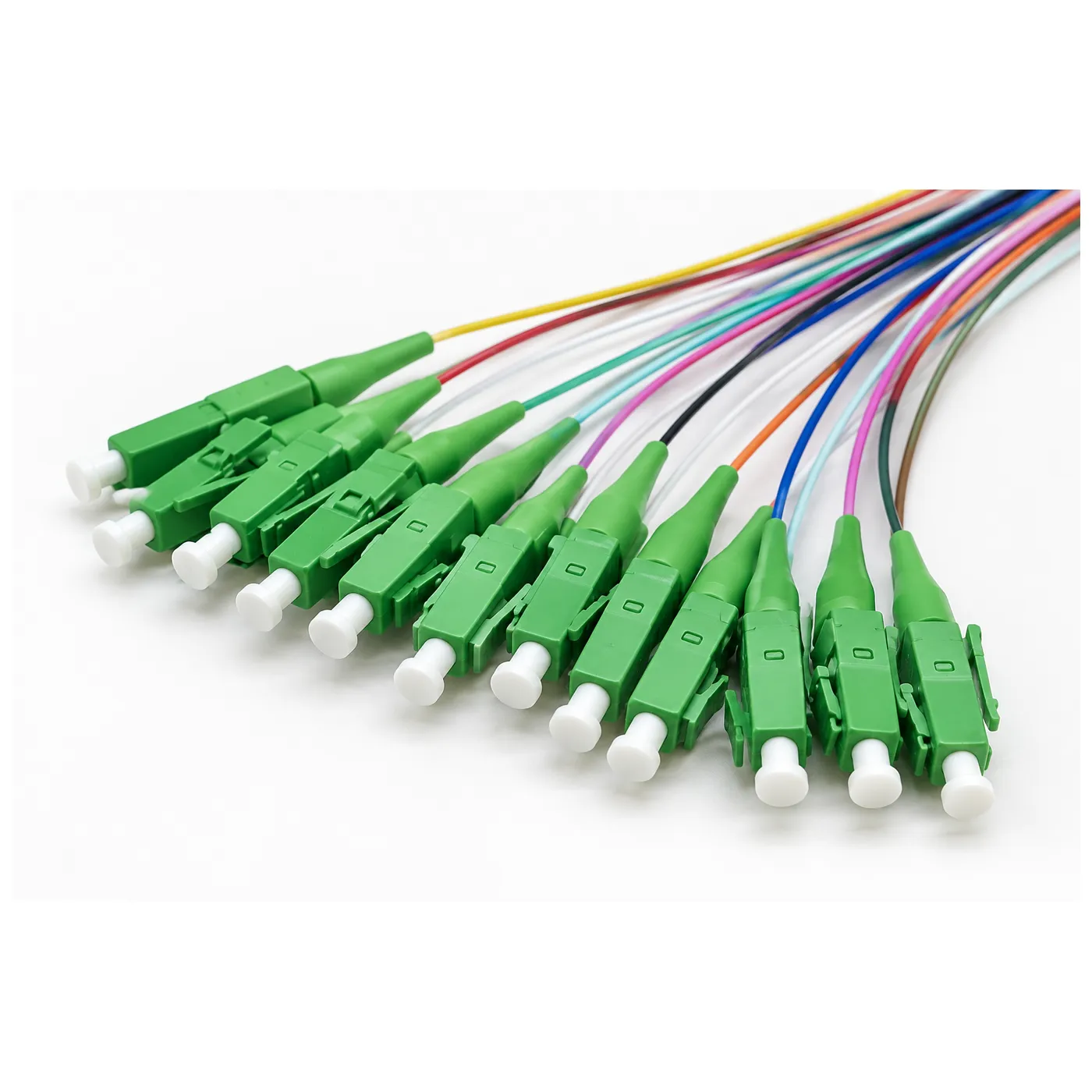 12 Fiber LC APC Pigtail, 1m G.652.D Single Mode - Image 2