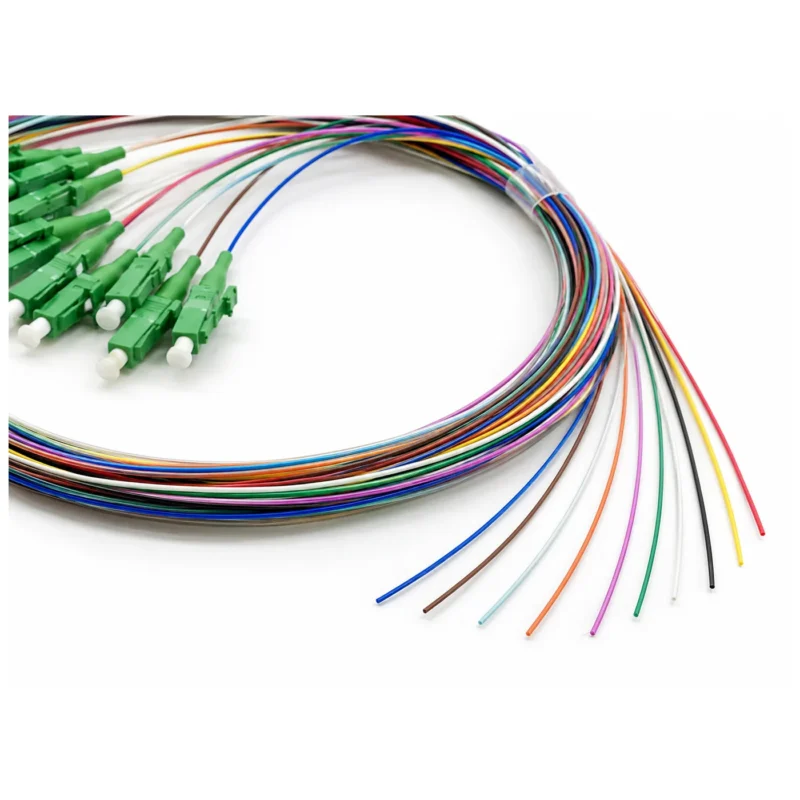 12 Fiber LC APC Pigtail, 1m G.652.D Single Mode