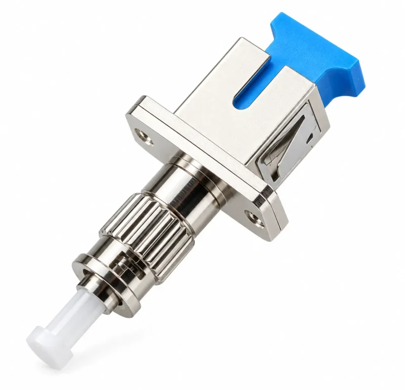 ST Male to SC Female Fiber Optic Adapter, 9/125μm Singlemode Simplex