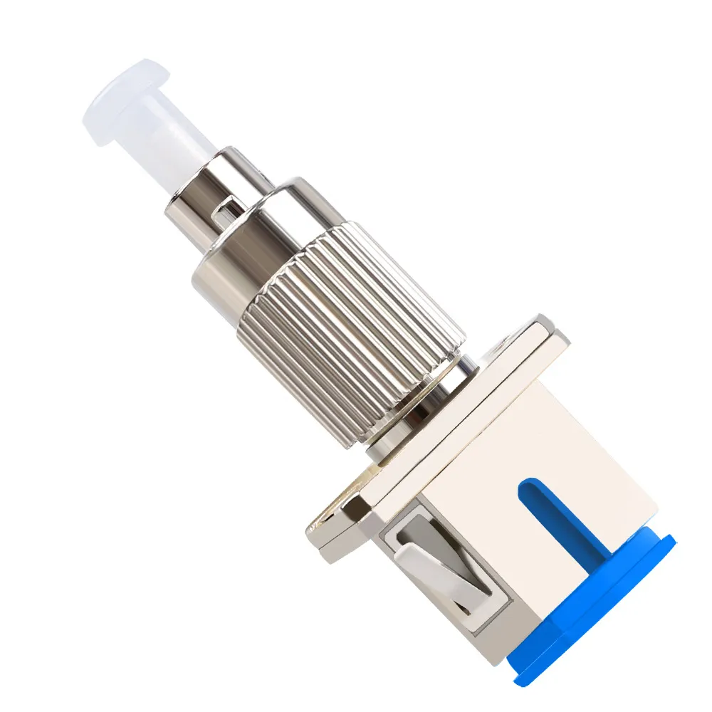 ⁦FC Male to SC Female Fiber Optic Adapter, Singlemode Flange-Mount Hybrid Adapter⁩ - الصورة ⁦1⁩